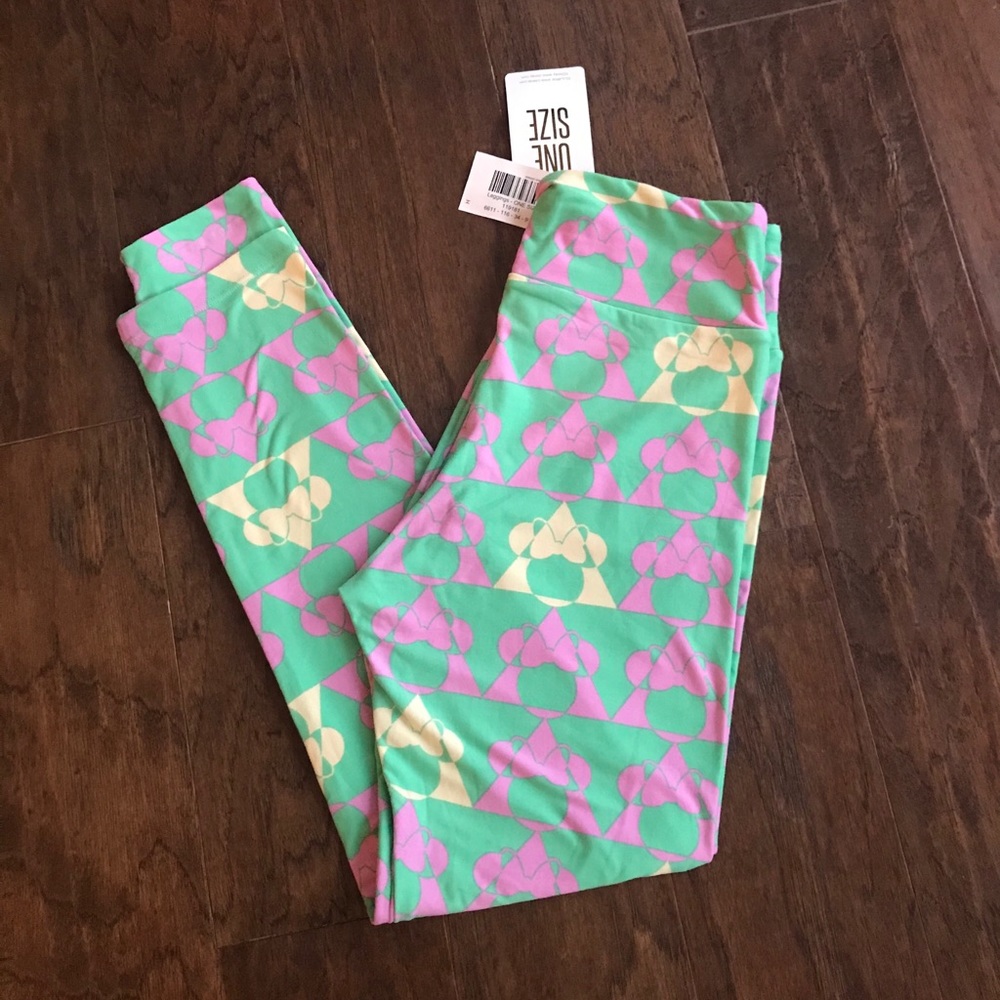 🐭LuLaRoe Disney Minnie Mouse Leggings – One Size – New With Tags